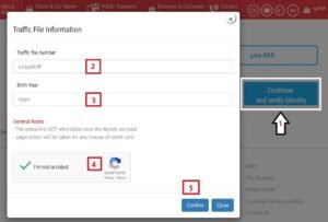 Traffic file number dubai