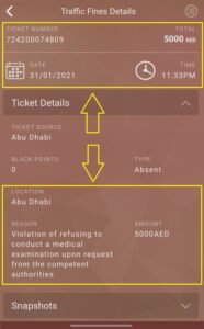 Emirates id fine check