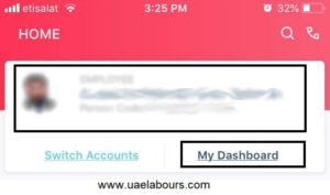 mohre my dashboard, employee person code, person code uae