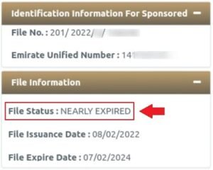 visa status nearly expired