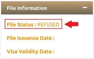 uae visa rejected status check