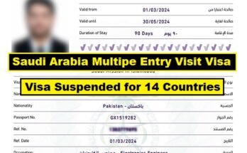 Saudi Arabia Suspended issuing multiple entry visit visa