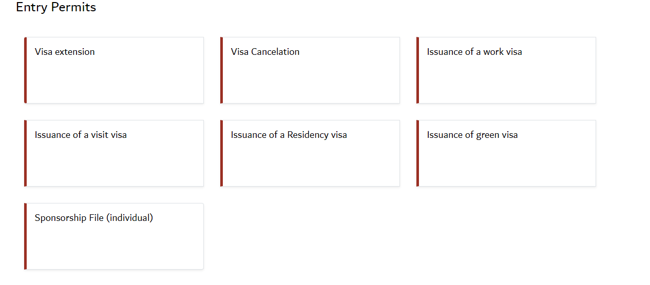 GDRFA Entry Permits